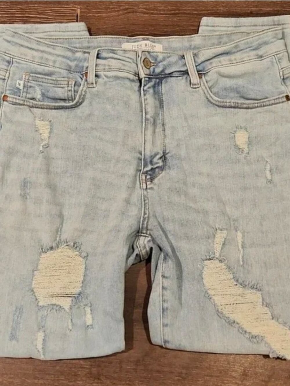 ❤️ JUDY BLUE HIGH RISE TUMMY CONTROL DISTRESSED SKINNY JEANS, 18W (34 WOMAN) - Picture 10 of 10